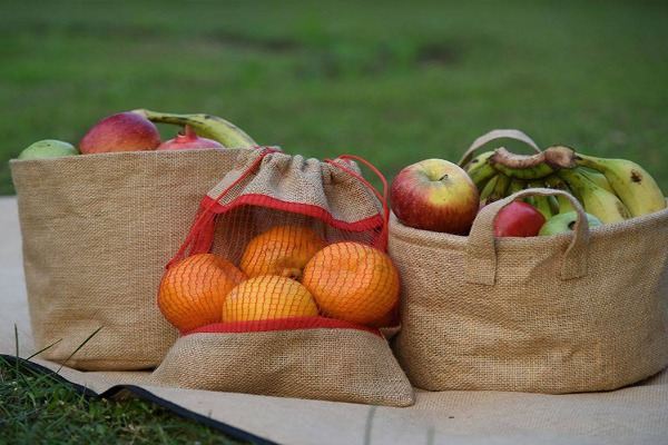 jute baskets for grocery