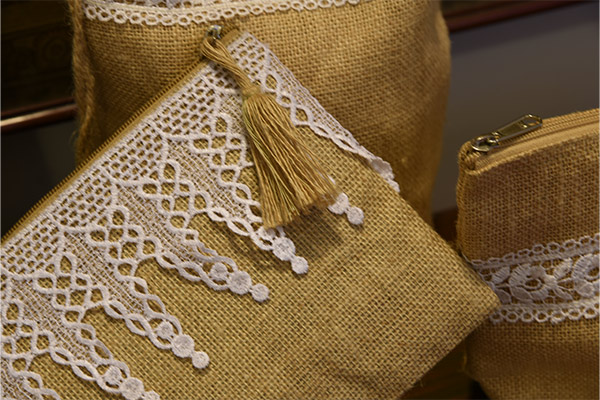 jute purse and pouches