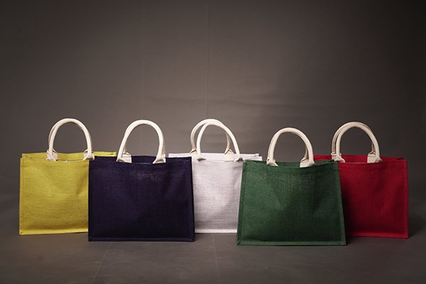 jute totes wholesale in colors